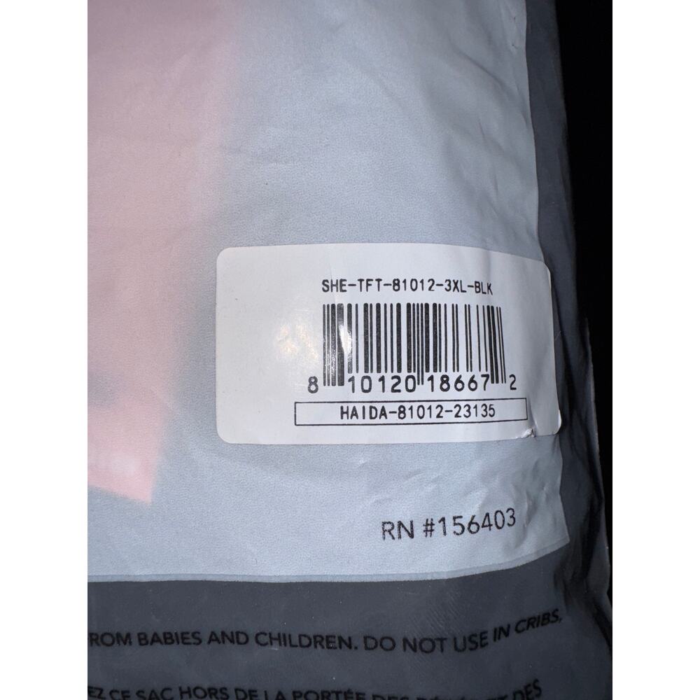 Brand New Shapermint Women's Size 3XL Black Ruched Front Tie Tankini Swimwear - Picture 5 of 12